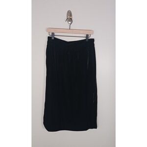 J. Crew Factory Velvet Witchy Whimsigoth Black Pull On Women's Skirt Size S NWT